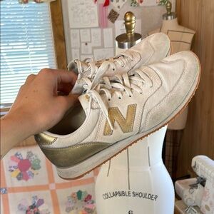 Gold & Cream New Balance Women's Sneakers